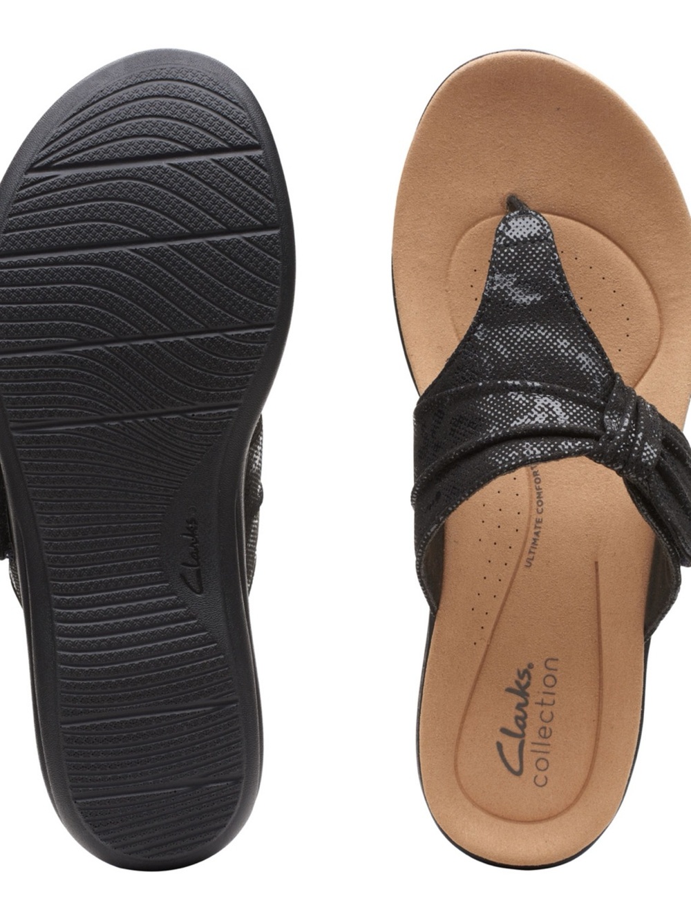 Clarks Women's Laurieann Rae Slip-On Thong Sandals